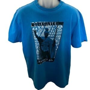 Rare QUIKSILVER king kamehameha hawaii tee shirt men L large